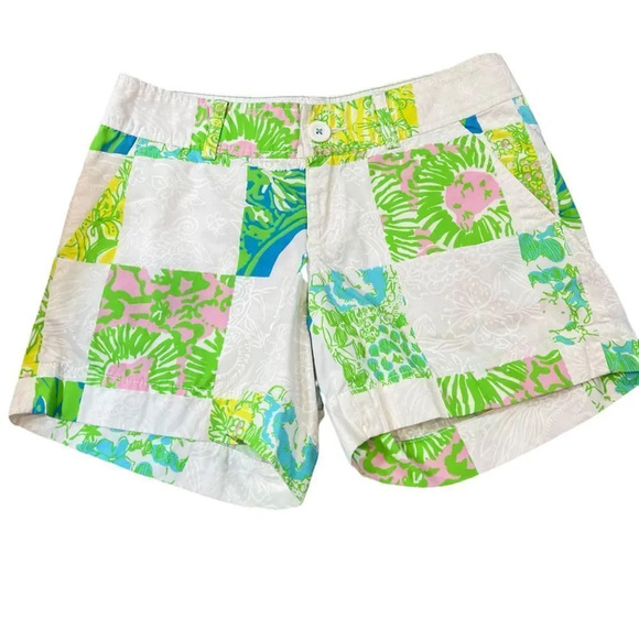 Lioness Patch Callahan Short Lilly Pulitzer 0 EUC Palm Royale - Picture 8 of 10
